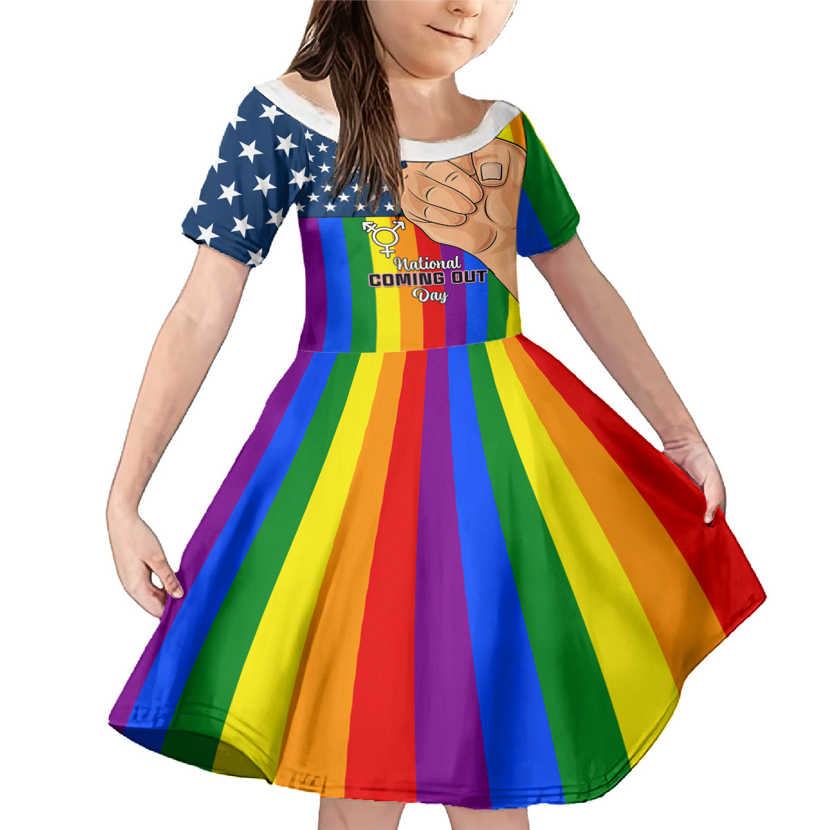 Love is Love Family Matching Mermaid Dress and Hawaiian Shirt 2023 National Coming Out Day - Wonder Print Shop