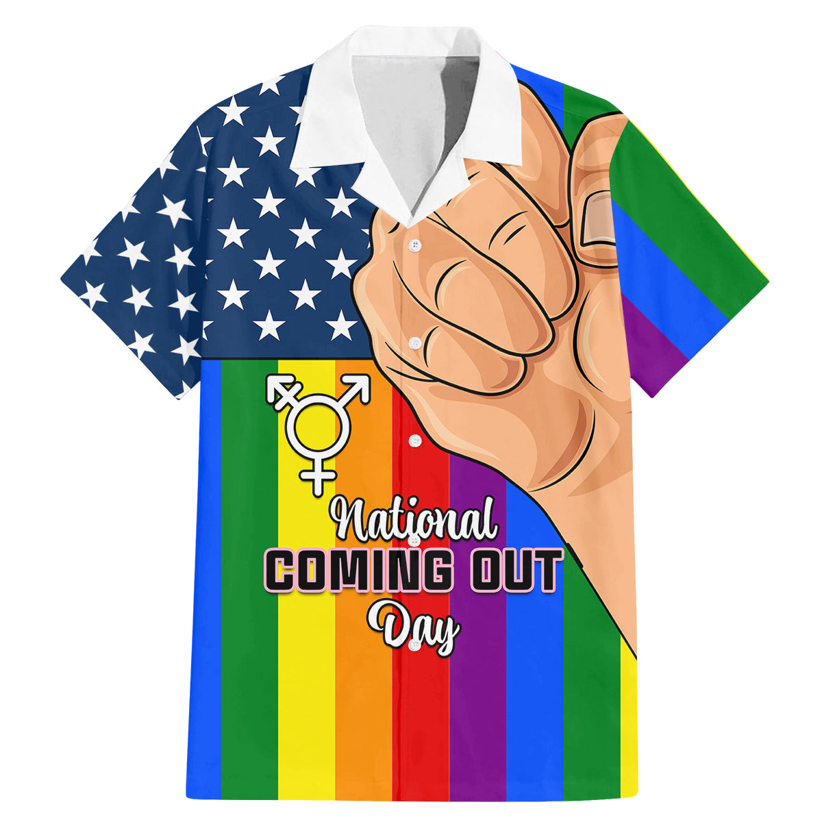 Love is Love Family Matching Mermaid Dress and Hawaiian Shirt 2023 National Coming Out Day - Wonder Print Shop