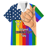 Love is Love Family Matching Off Shoulder Long Sleeve Dress and Hawaiian Shirt 2023 National Coming Out Day - Wonder Print Shop