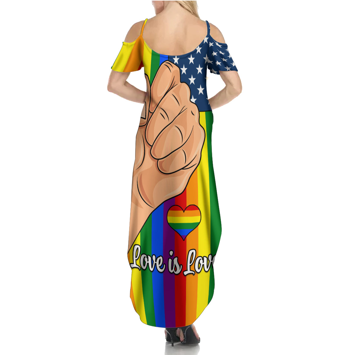 Love is Love Family Matching Summer Maxi Dress and Hawaiian Shirt 2023 National Coming Out Day - Wonder Print Shop