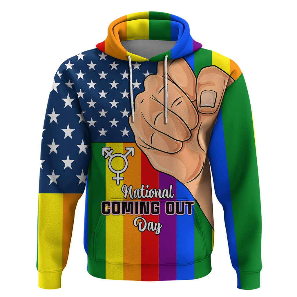 Love is Love Hoodie 2023 National Coming Out Day - Wonder Print Shop