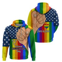 Love is Love Hoodie 2023 National Coming Out Day - Wonder Print Shop