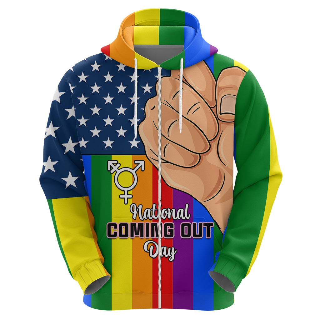 Love is Love Hoodie 2023 National Coming Out Day - Wonder Print Shop