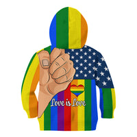 Love is Love Kid Hoodie 2023 National Coming Out Day - Wonder Print Shop