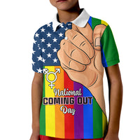 Love is Love Kid Polo Shirt 2023 National Coming Out Day - Wonder Print Shop