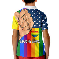 Love is Love Kid Polo Shirt 2023 National Coming Out Day - Wonder Print Shop