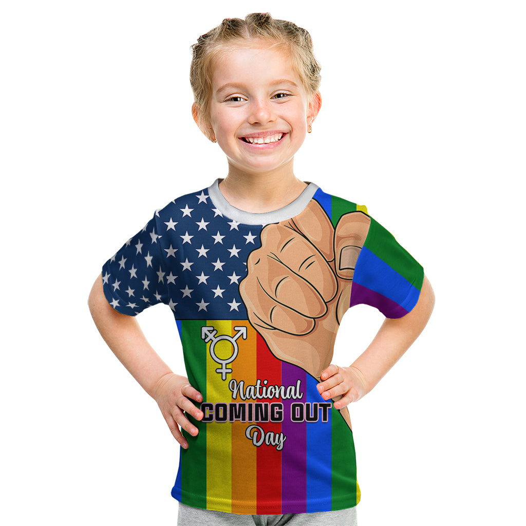Love is Love Kid T Shirt 2023 National Coming Out Day - Wonder Print Shop