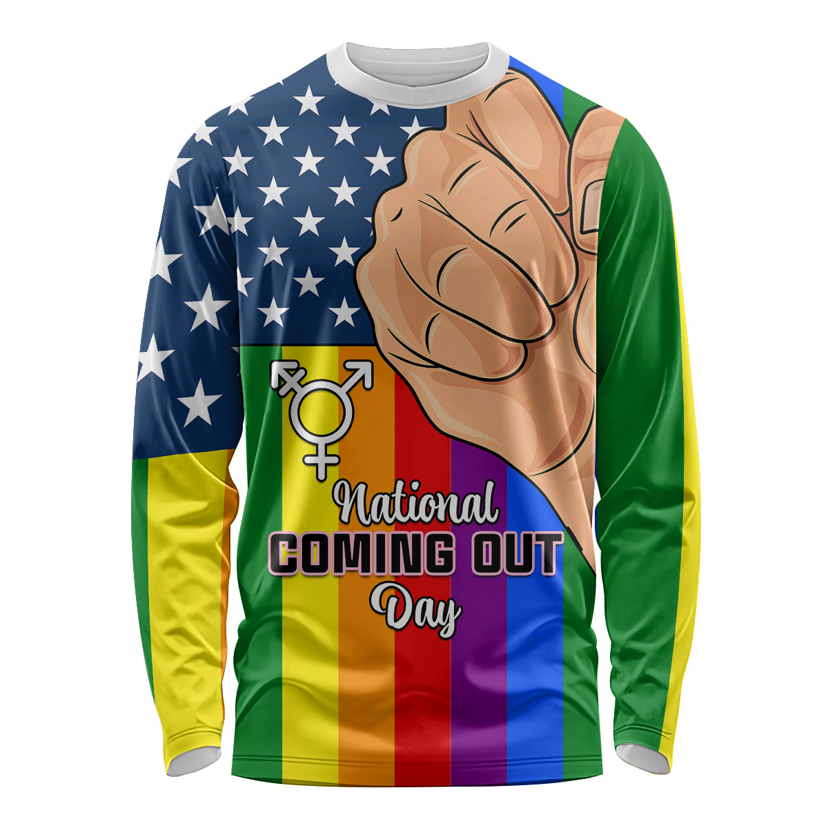 Love is Love Long Sleeve Shirt 2023 National Coming Out Day - Wonder Print Shop