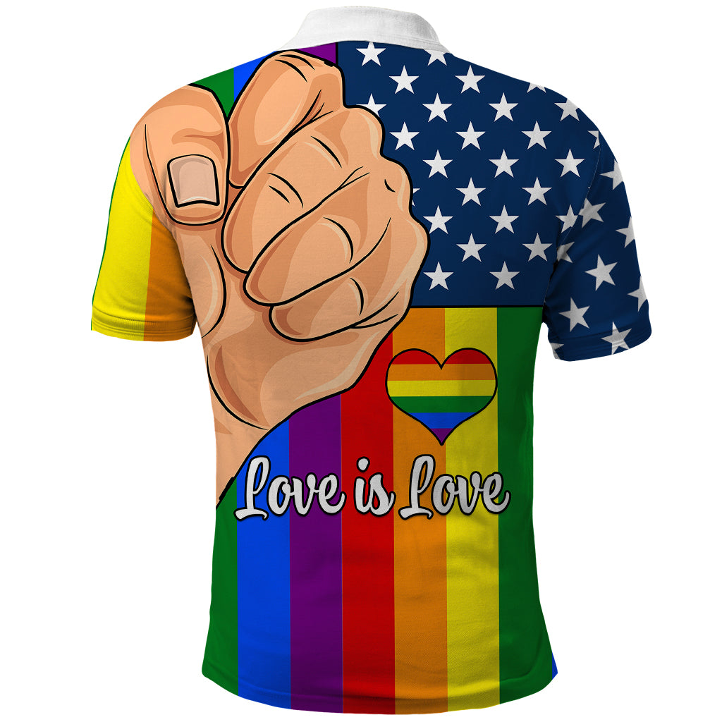 Love is Love Polo Shirt 2023 National Coming Out Day - Wonder Print Shop