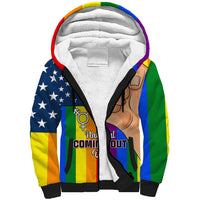 Love is Love Sherpa Hoodie 2023 National Coming Out Day - Wonder Print Shop