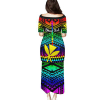 Personalised Hawaii Puletasi Kanaka Maoli Kakau 2023 National Coming Out Day - Wonder Print Shop
