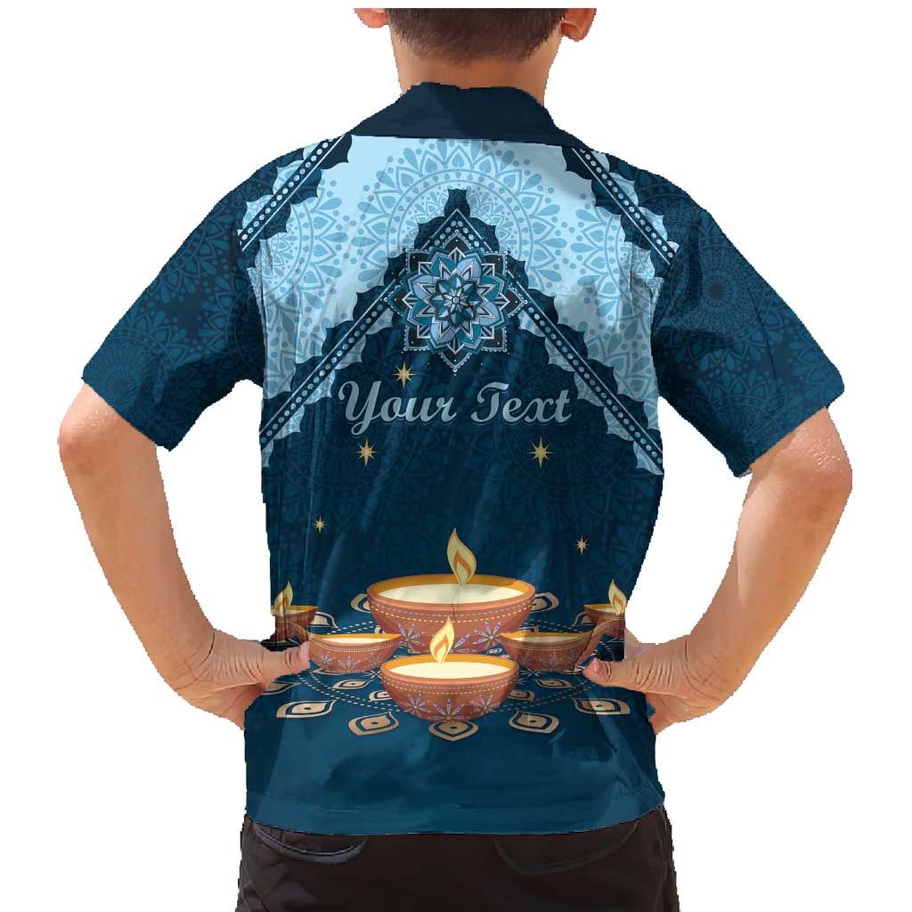 Personalized Diwali Family Matching Mermaid Dress and Hawaiian Shirt Festival of Lights - Wonder Print Shop