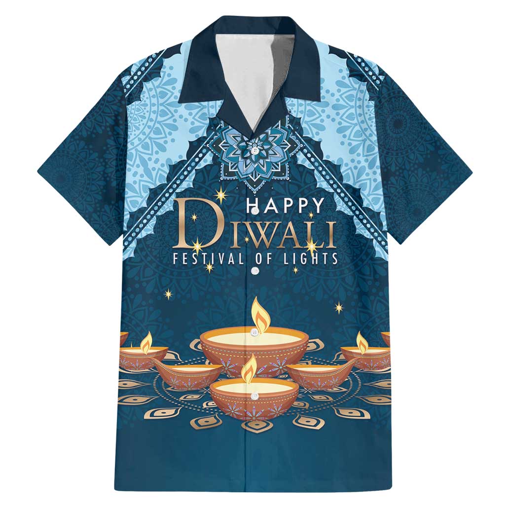 Personalized Diwali Family Matching Mermaid Dress and Hawaiian Shirt Festival of Lights - Wonder Print Shop