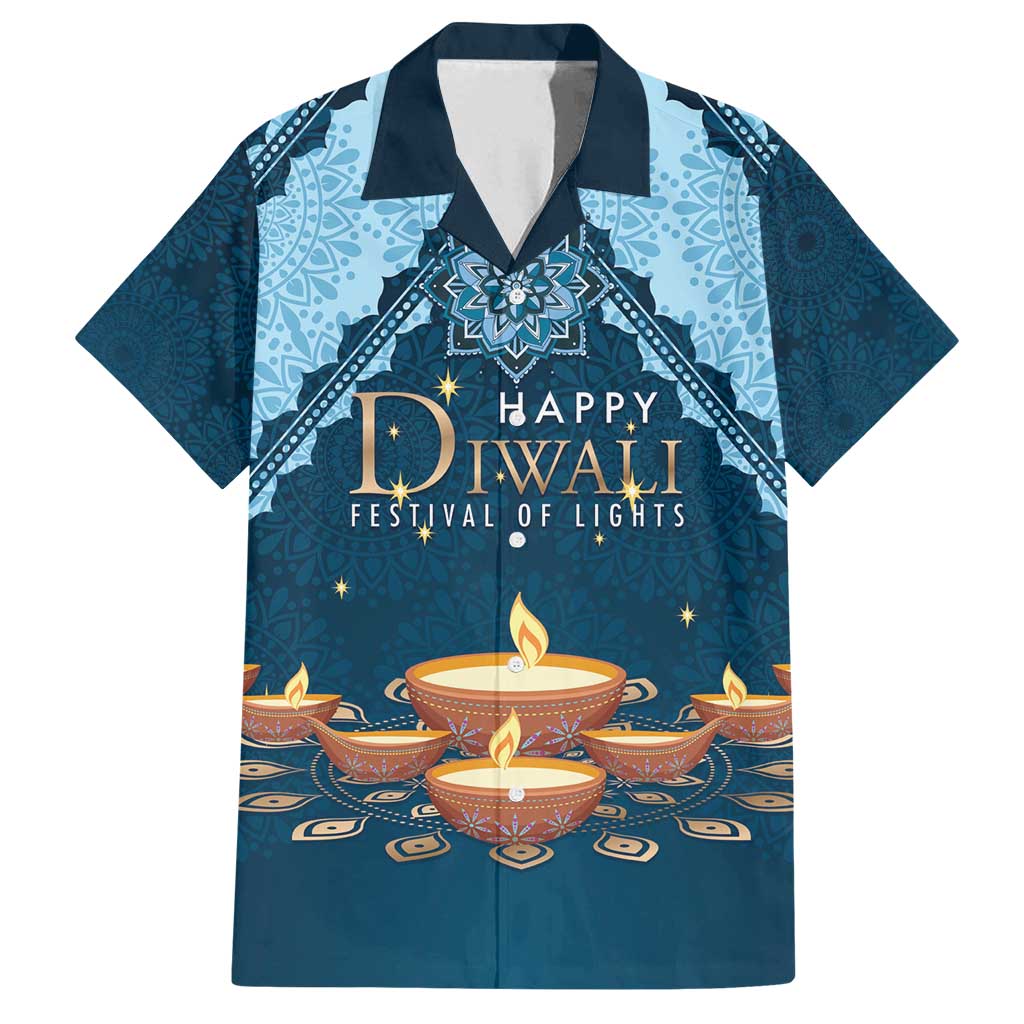 Personalized Diwali Family Matching Puletasi and Hawaiian Shirt Festival of Lights - Wonder Print Shop