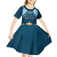 Personalized Diwali Kid Short Sleeve Dress Festival of Lights - Wonder Print Shop