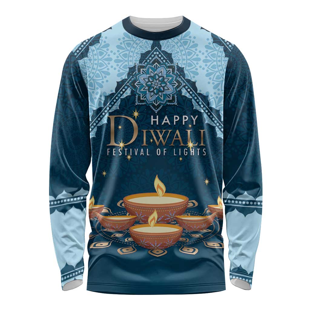 Personalized Diwali Long Sleeve Shirt Festival of Lights - Wonder Print Shop
