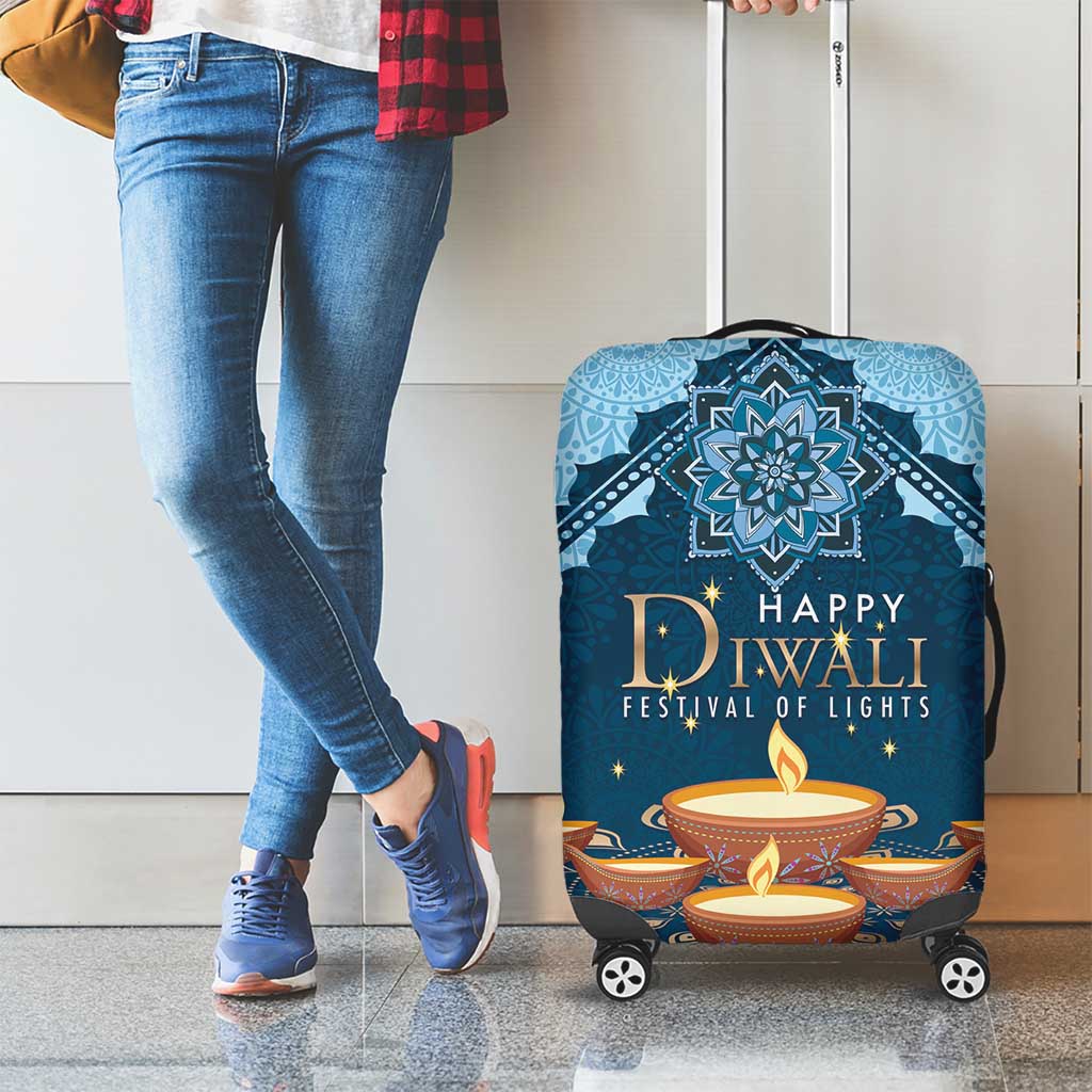 Diwali Luggage Cover Festival of Lights - Wonder Print Shop