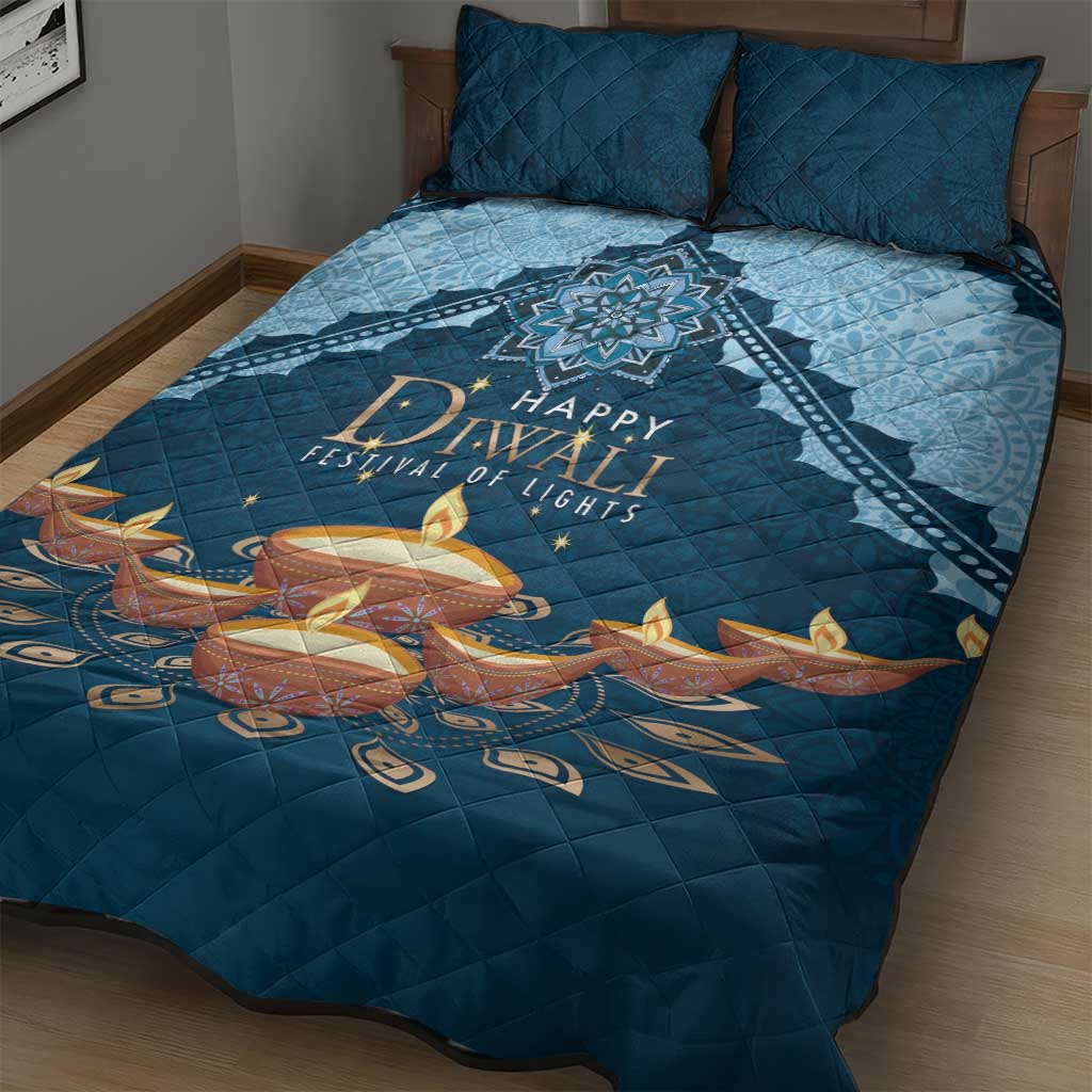 Diwali Quilt Bed Set Festival of Lights - Wonder Print Shop