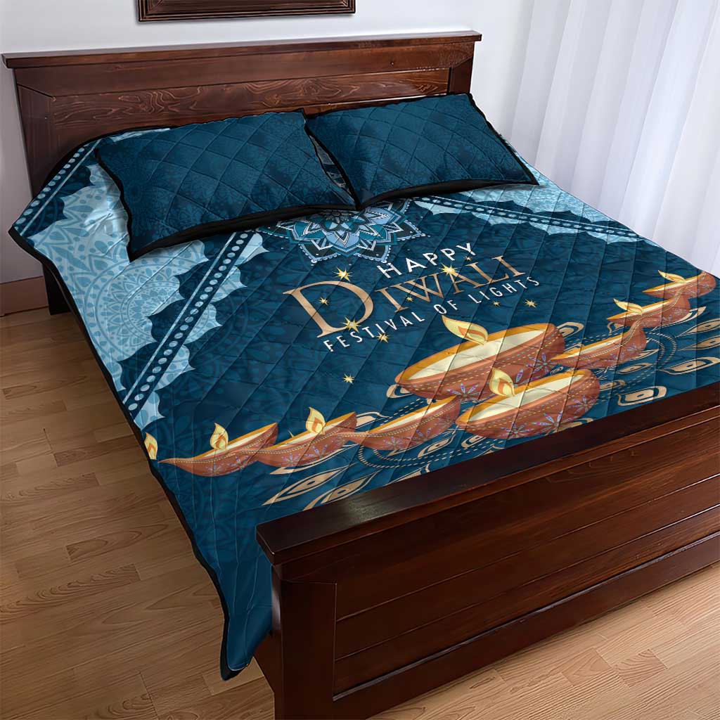 Diwali Quilt Bed Set Festival of Lights - Wonder Print Shop