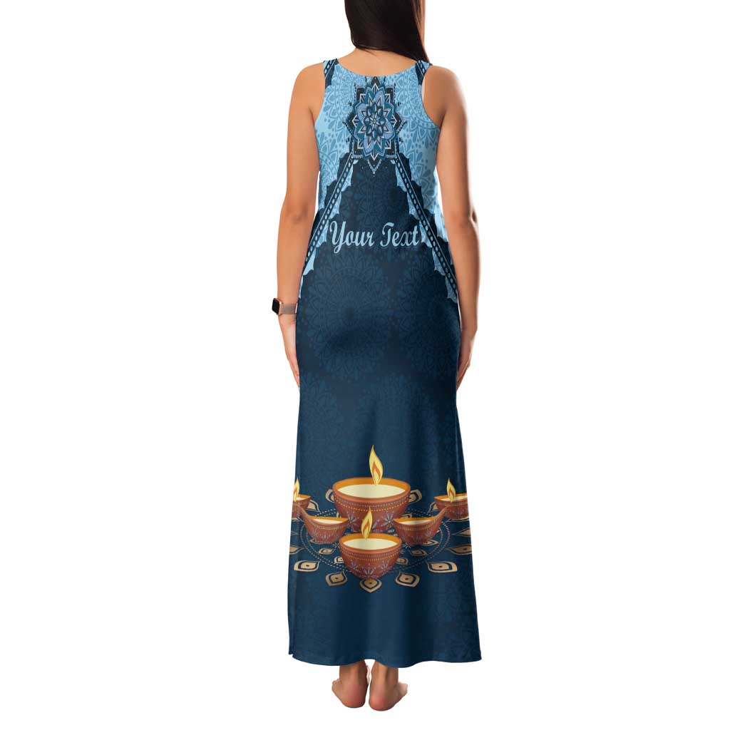 Personalized Diwali Tank Maxi Dress Festival of Lights - Wonder Print Shop