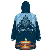 Personalized Diwali Wearable Blanket Hoodie Festival of Lights - Wonder Print Shop