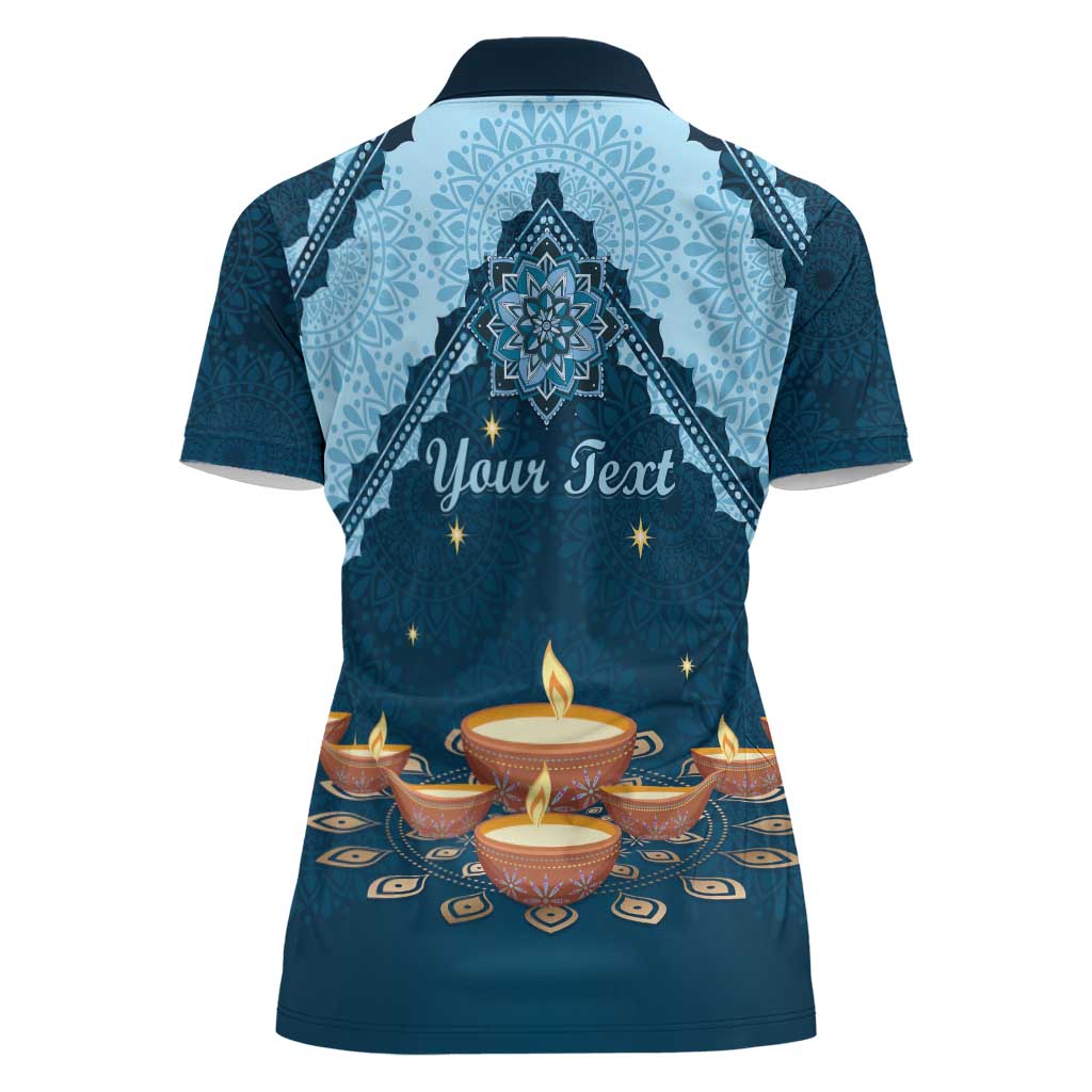 Personalized Diwali Women Polo Shirt Festival of Lights - Wonder Print Shop