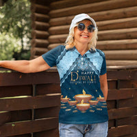 Personalized Diwali Women Polo Shirt Festival of Lights - Wonder Print Shop