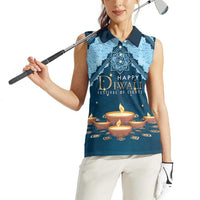 Personalized Diwali Women Sleeveless Polo Shirt Festival of Lights - Wonder Print Shop