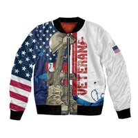 Happy Veterans Day Bomber Jacket Honoring All Who Served - Wonder Print Shop