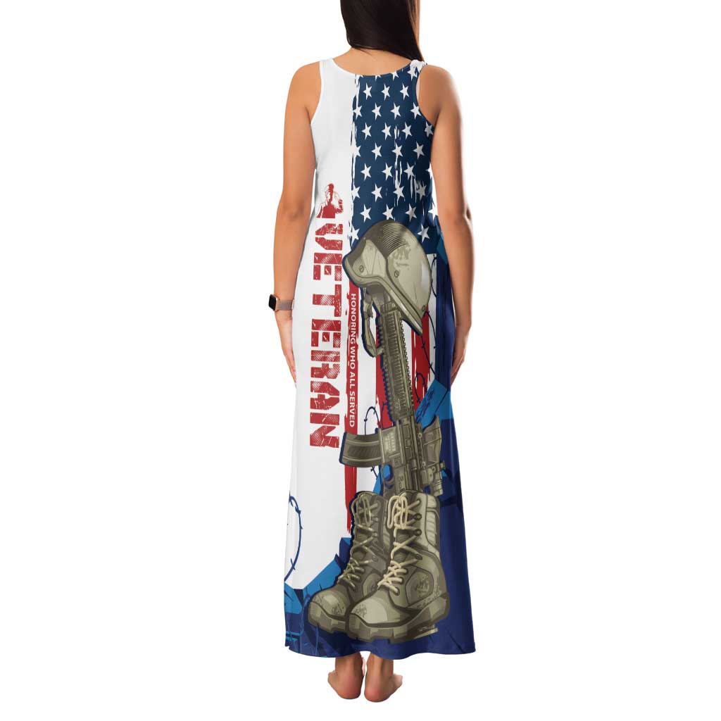 Happy Veterans Day Family Matching Tank Maxi Dress and Hawaiian Shirt Honoring All Who Served - Wonder Print Shop
