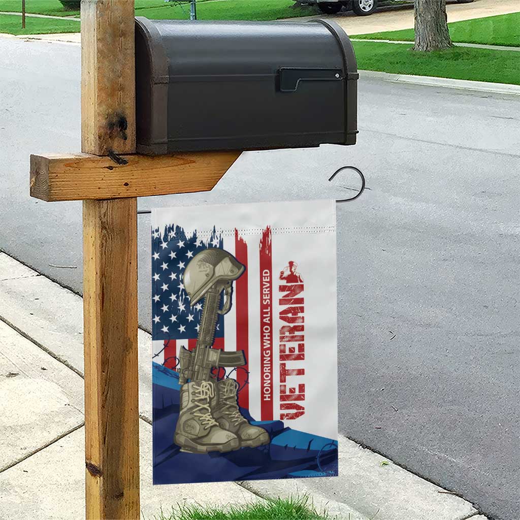 Happy Veterans Day Garden Flag Honoring All Who Served - Wonder Print Shop