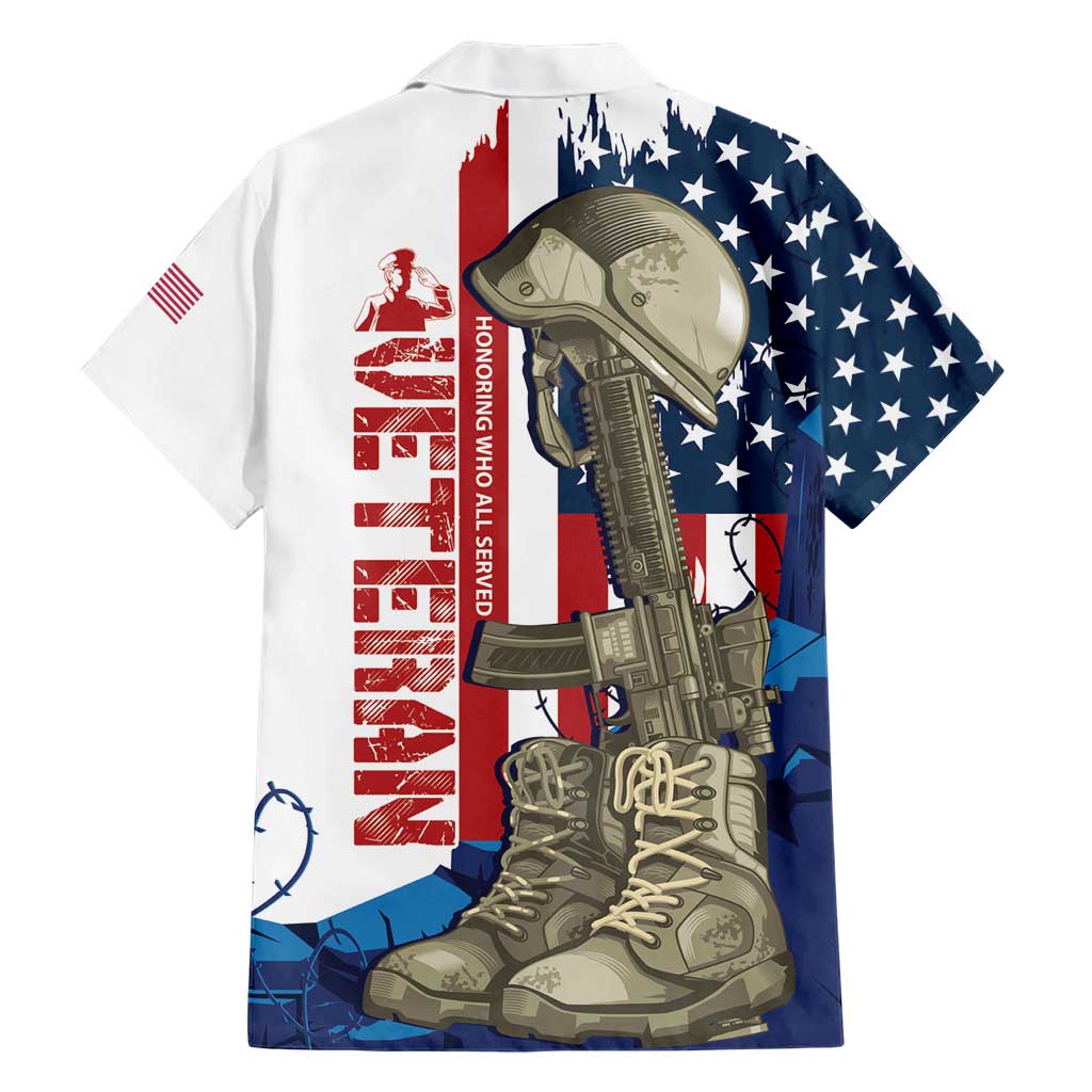 Happy Veterans Day Hawaiian Shirt Honoring All Who Served - Wonder Print Shop