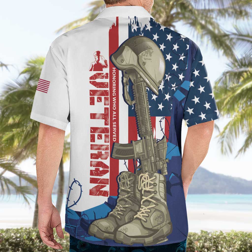 Happy Veterans Day Hawaiian Shirt Honoring All Who Served - Wonder Print Shop