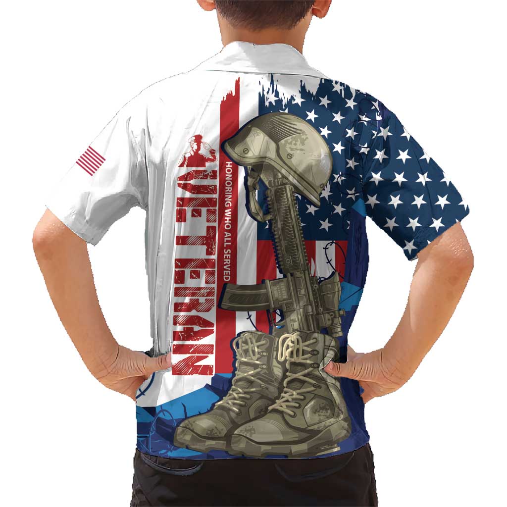 Happy Veterans Day Hawaiian Shirt Honoring All Who Served - Wonder Print Shop