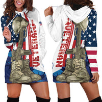 Happy Veterans Day Hoodie Dress Honoring All Who Served - Wonder Print Shop