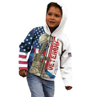 Happy Veterans Day Kid Hoodie Honoring All Who Served - Wonder Print Shop