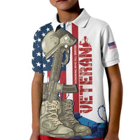 Happy Veterans Day Kid Polo Shirt Honoring All Who Served - Wonder Print Shop