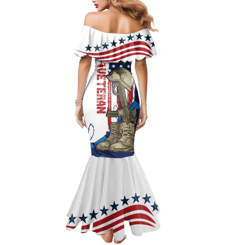 Happy Veterans Day Mermaid Dress Honoring All Who Served - Wonder Print Shop