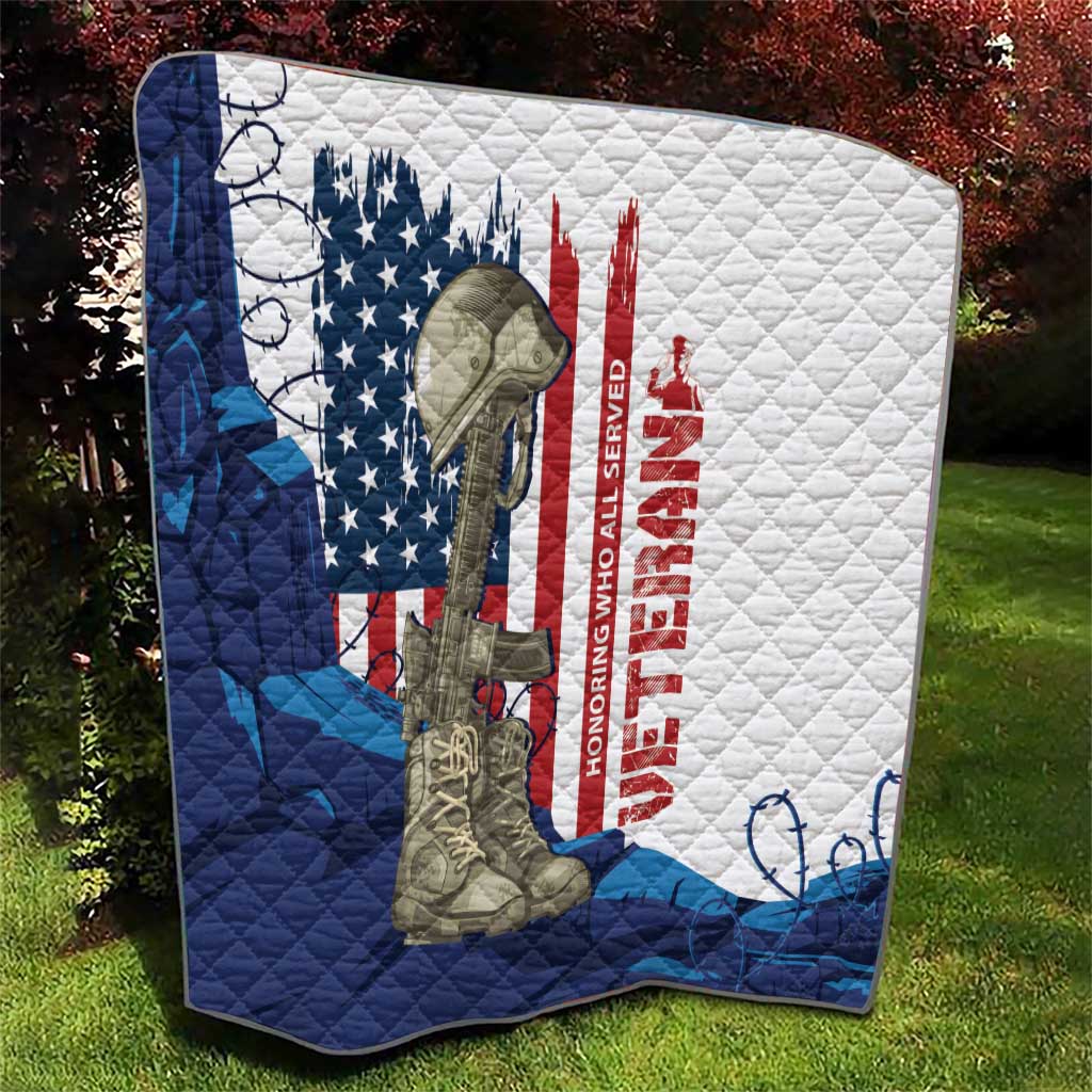 Happy Veterans Day Quilt Honoring All Who Served - Wonder Print Shop