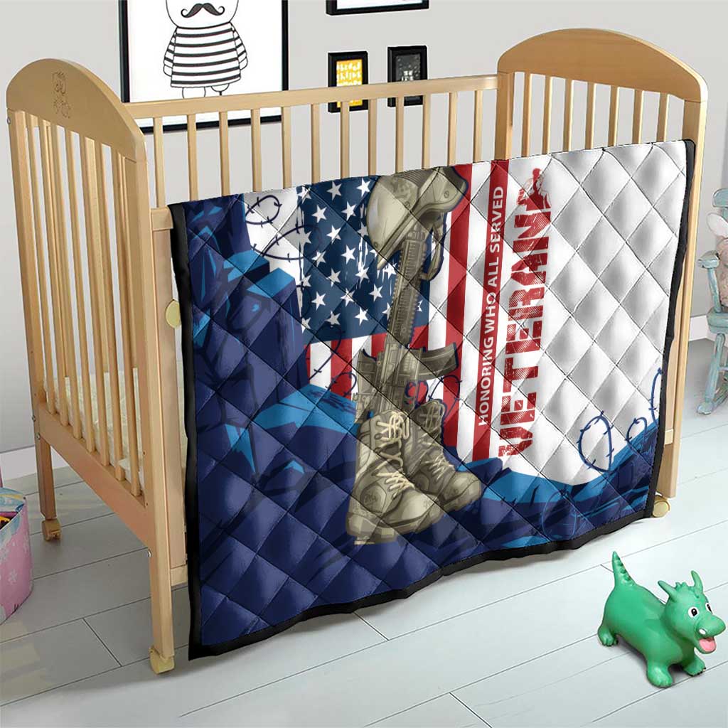 Happy Veterans Day Quilt Honoring All Who Served - Wonder Print Shop