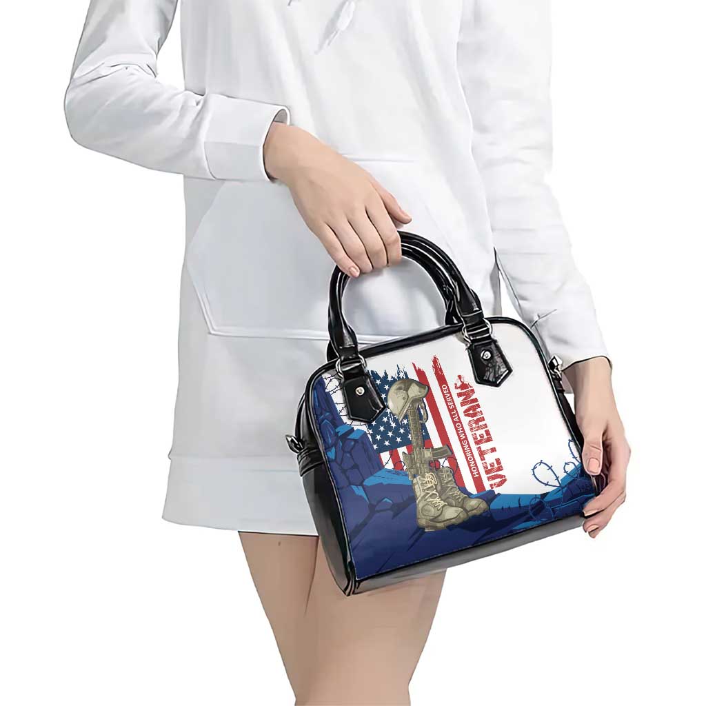Happy Veterans Day Shoulder Handbag Honoring All Who Served