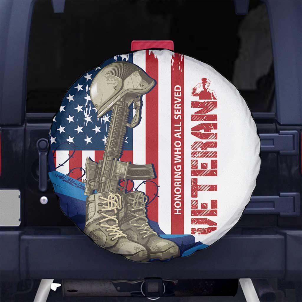 Happy Veterans Day Spare Tire Cover Honoring All Who Served - Wonder Print Shop