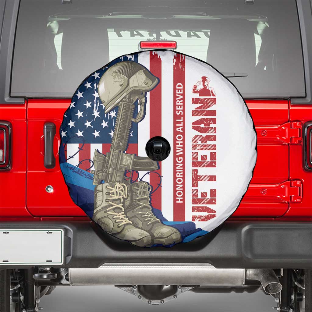 Happy Veterans Day Spare Tire Cover Honoring All Who Served - Wonder Print Shop