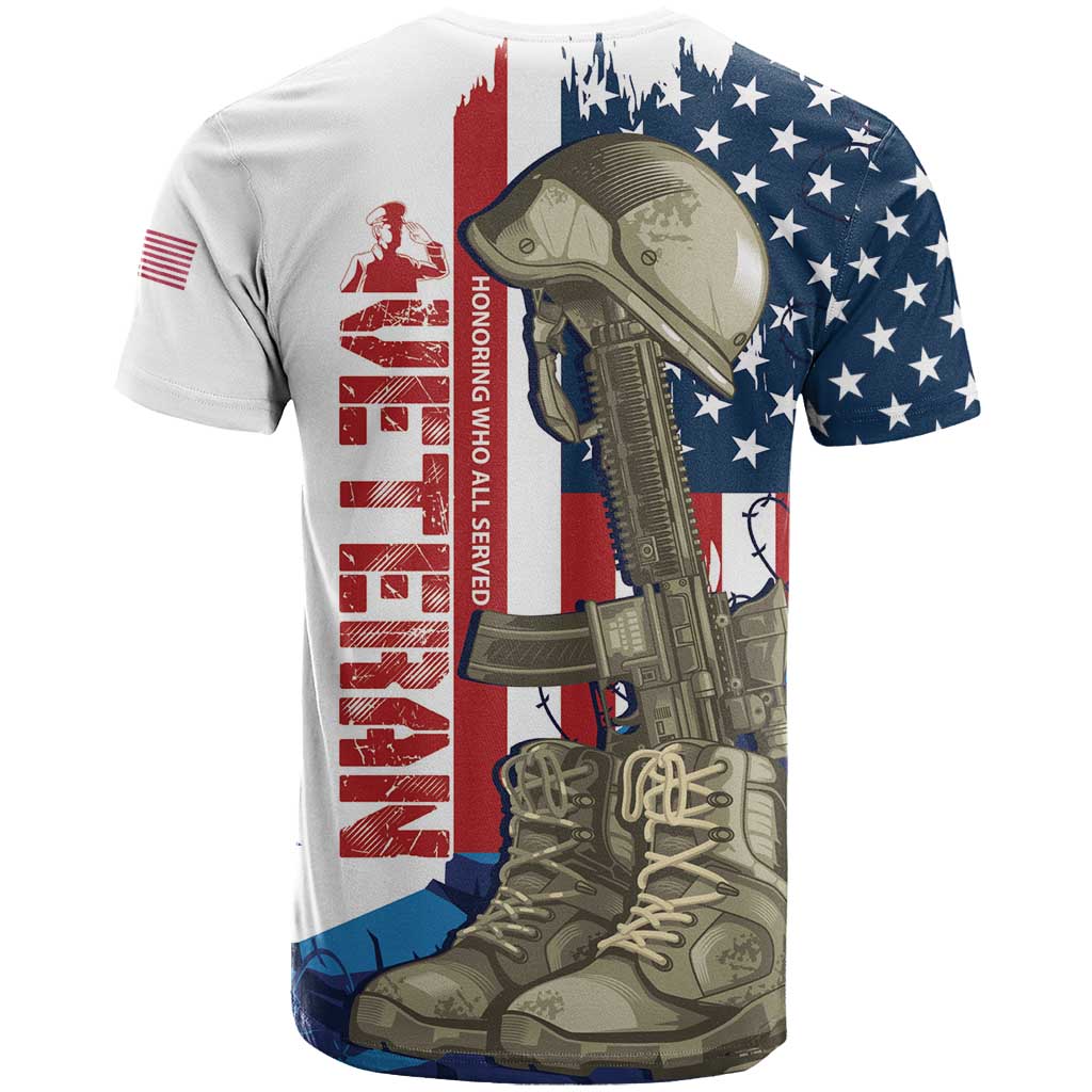 Happy Veterans Day T Shirt Honoring All Who Served - Wonder Print Shop