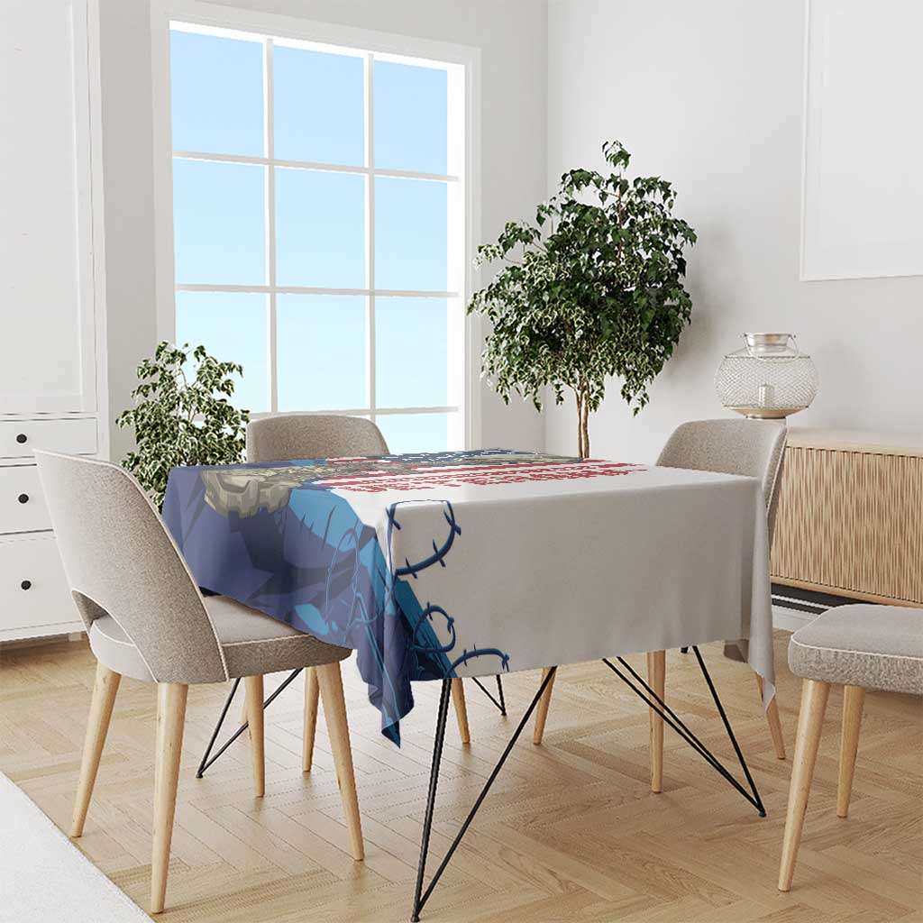 Happy Veterans Day Tablecloth Honoring All Who Served - Wonder Print Shop