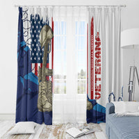Happy Veterans Day Window Curtain Honoring All Who Served - Wonder Print Shop