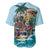 Personalized Aloha Hawaii Skeleton Baseball Jersey Tropical Summer Vibe - Wonder Print Shop