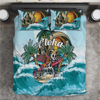 Aloha Hawaii Skeleton Bedding Set Tropical Summer Vibe - Wonder Print Shop
