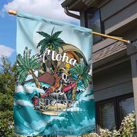 Aloha Hawaii Skeleton Garden Flag Tropical Summer Vibe - Wonder Print Shop