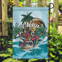 Aloha Hawaii Skeleton Garden Flag Tropical Summer Vibe - Wonder Print Shop